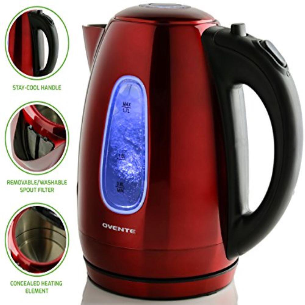 BLACK+DECKER 11-Cup Stainless Steel Cordless Electric Kettle with Automatic