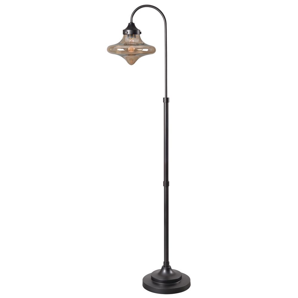 Kenroy Home Rain Drop 59 In Bronze Indoor Floor Lamp With Kenroy Home Rain Drop 59 In Bronze Indoor Floor Lamp With Iridescent Glass Shade