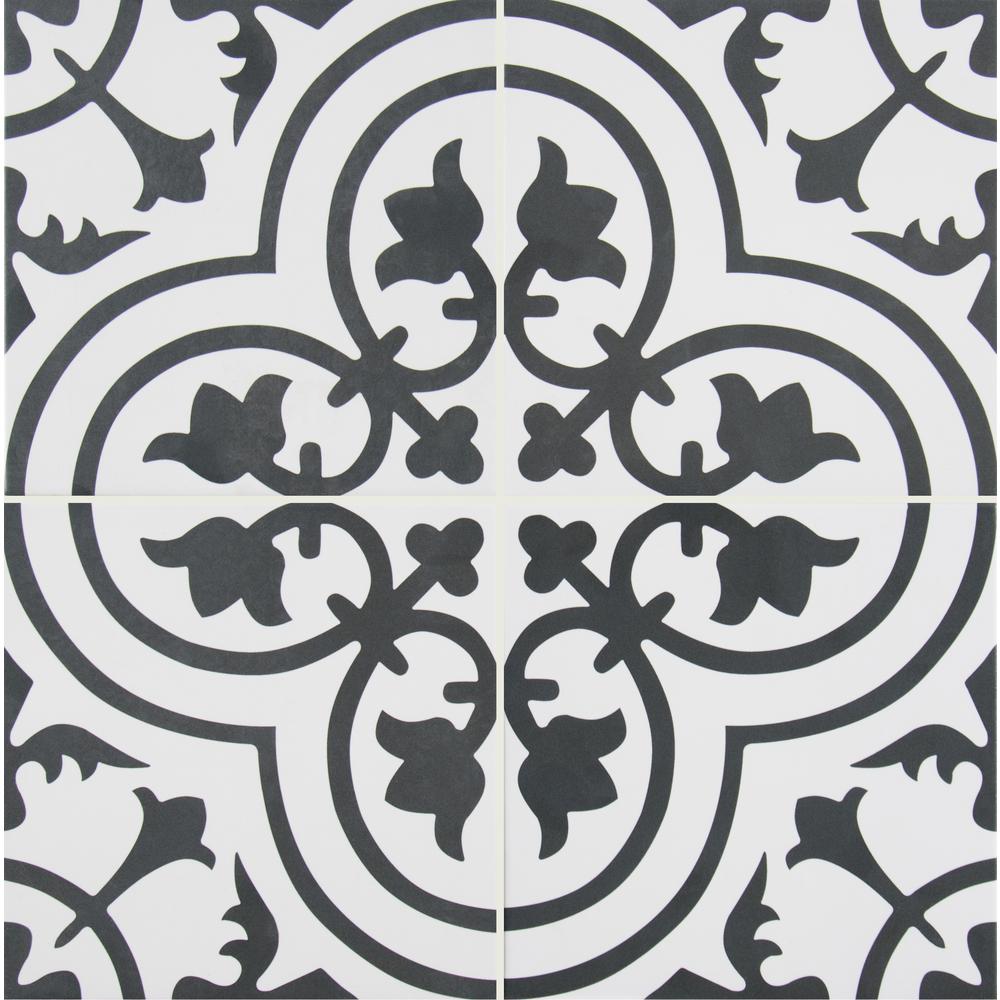 Msi Amantus Encaustic 8 In X 8 In Matte Porcelain Floor And Wall Tile 533 Sq Ft Case Nhdama8x8 The Home Depot