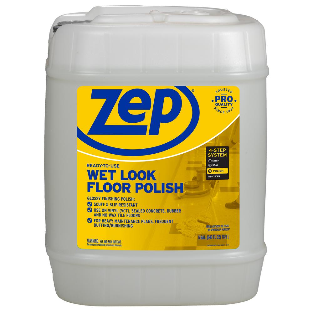 Zep 5 Gallon Wet Look Floor Polish Zuwlff5g The Home Depot