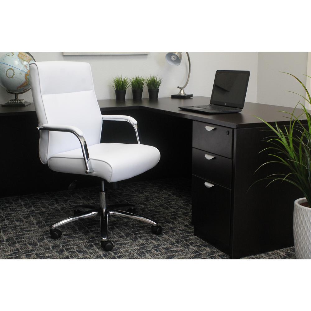 White Office Chairs Home Furniture The Depot White Modern Executive Conference Chair