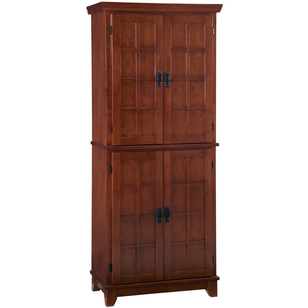 Homestyles Arts And Crafts Cottage Oak Food Pantry 5180 64 The Home Depot