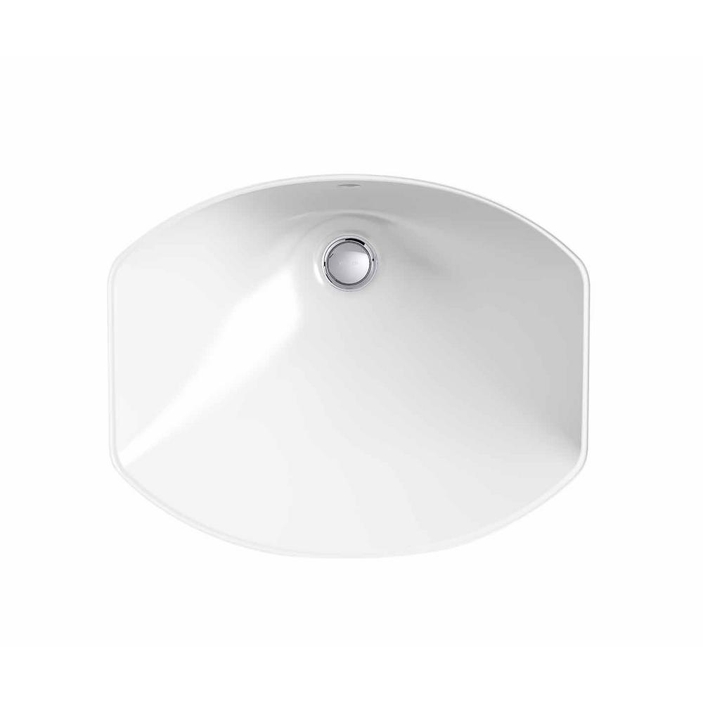 Kohler Elmbrook Undermount Bathroom Sink In White K R3904 0 The Kohler Elmbrook Undermount Bathroom