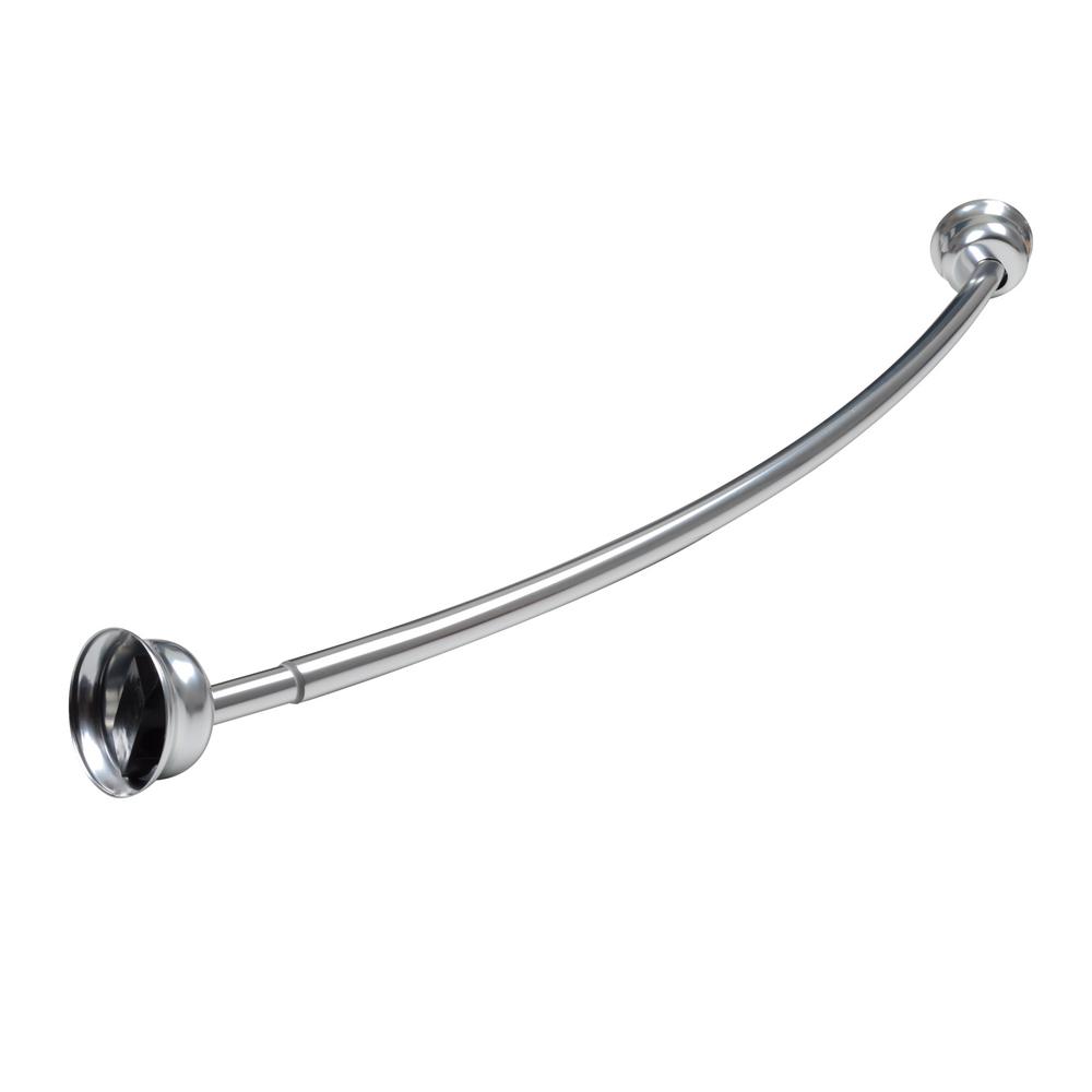 Utopia Alley 72 in. Aluminum Curved Shower Rod, ChromeCR2SS The Home