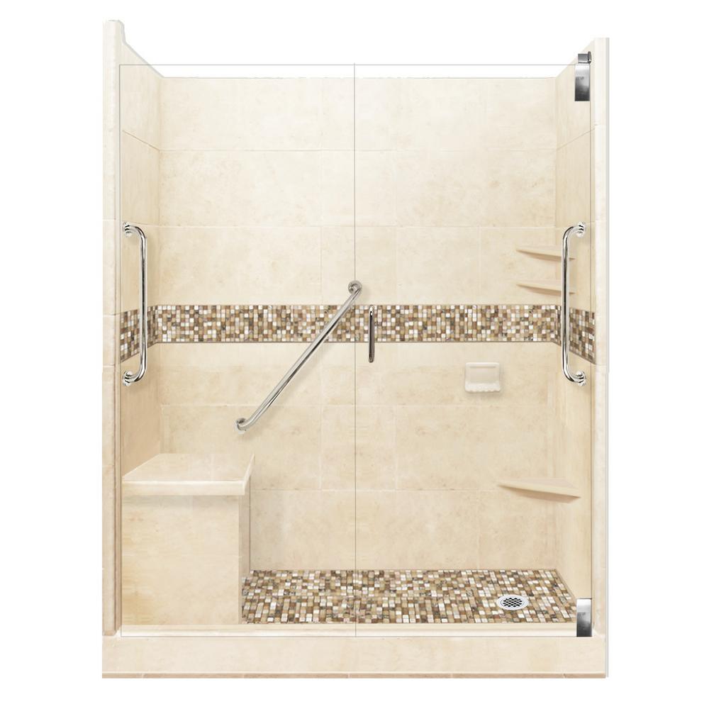 MAAX Reveal 32 In. X 60 In. X 74.5 In. Corner Shower Stall In White ...