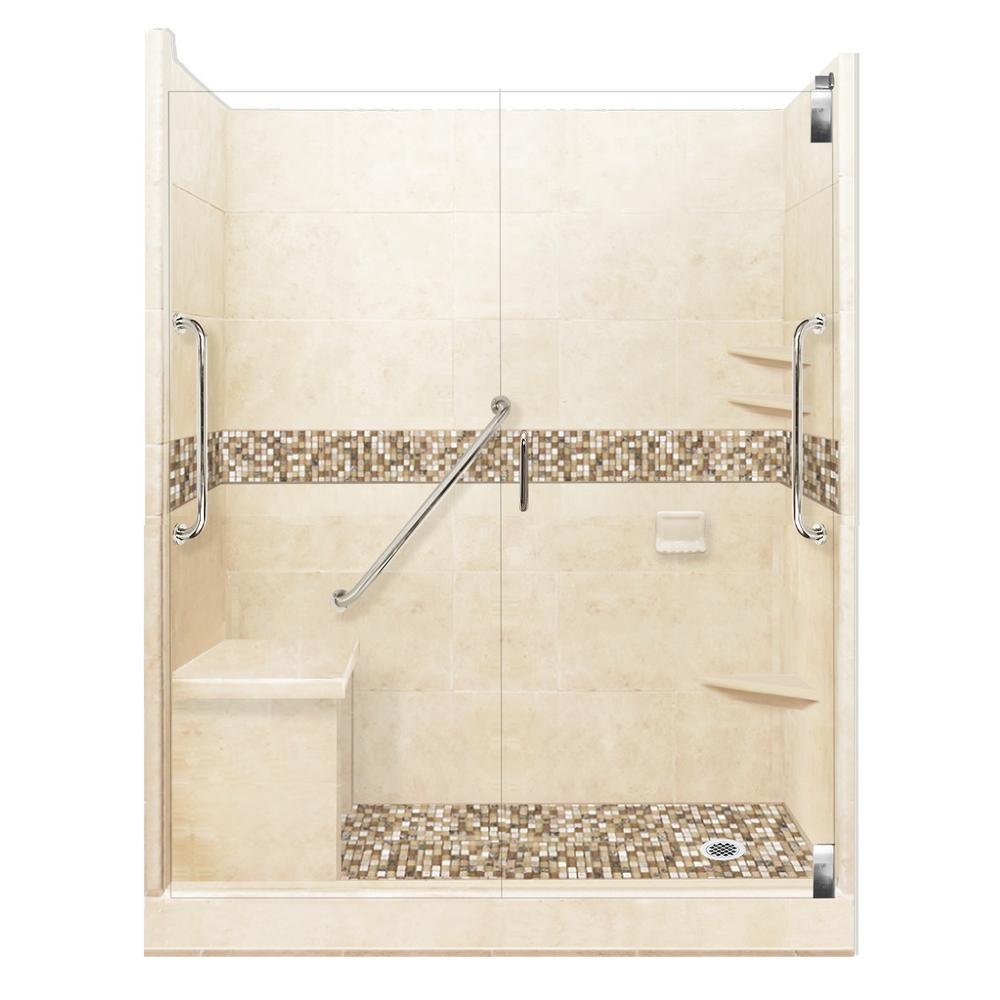American Standard Ovation 33.5 in. x 48 in. x 75.25 in. Combo 4Piece Shower Kit in ArcticBW001