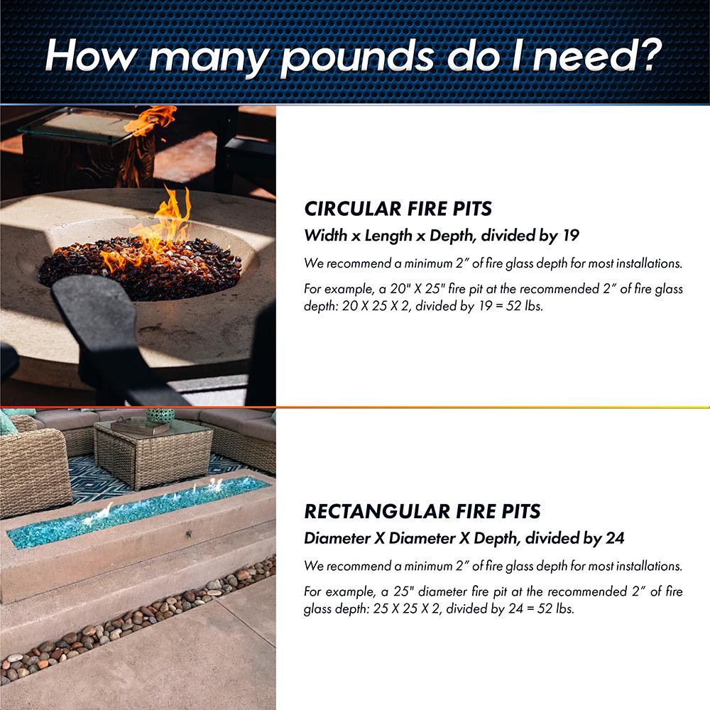 Fire Pit Essentials 10 Lbs Semi Reflective Midnight Black Fire