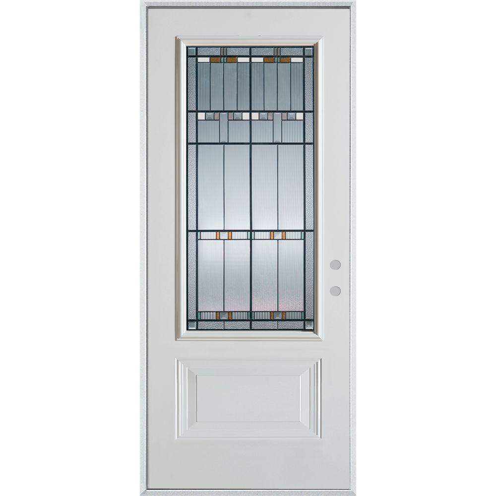 Stanley Doors 36 In X 80 In Architectural 3 4 Lite 1 Panel