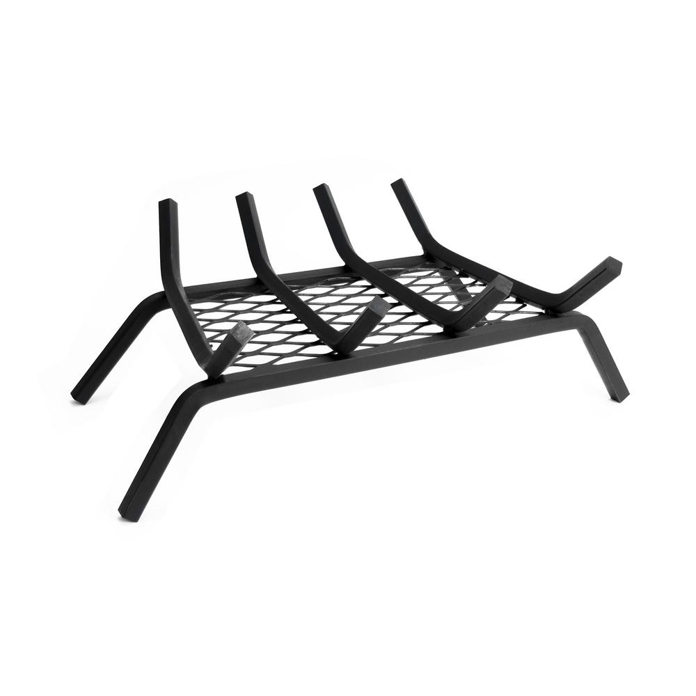 Pleasant Hearth 1/2 in. 18 in. 4Bar Steel Fireplace Grate with Ember RetainerBG5184EM  The 