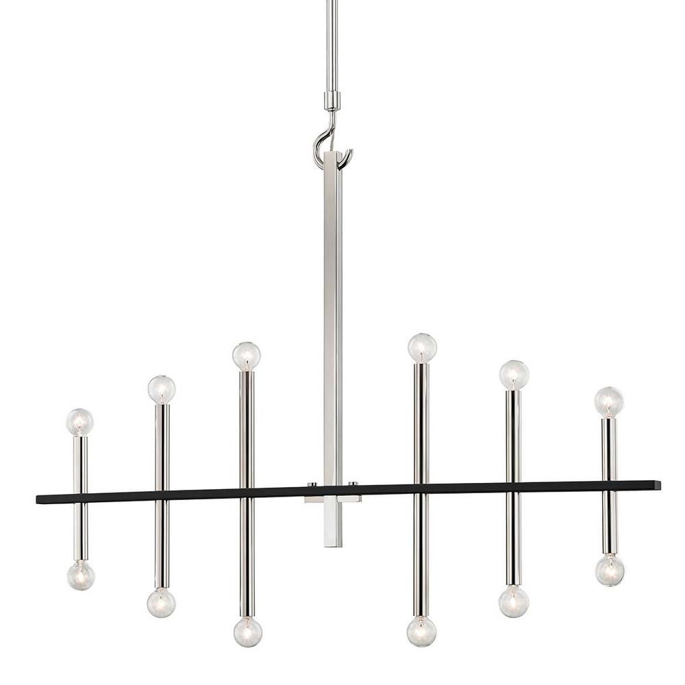 Mitzi By Hudson Valley Lighting Colette 12 Light Polished Nickel Black Chandelier Mitzi By Hudson Valley Lighting Colette 12 Light Polished Nickel Black Chandelier