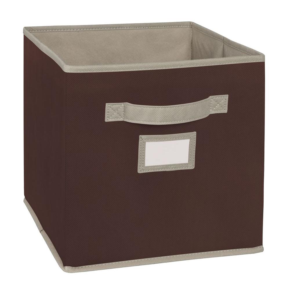 Closetmaid 10 5 In W X 11 In H X 10 5 In D Brown Fabric Drawer