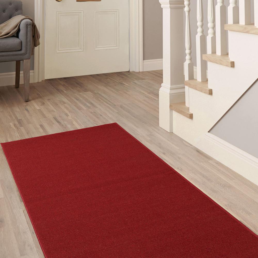 Ottomanson Ottohome Collection Carpet Solid Hallway Wedding Aisle Red Design 2 Ft 7 In X 10 Non Slip Runner Rug Oth8400 3x10 The Home Depot - 10 Foot Hallway Runner Rug Ottomanson Ottohome Collection Carpet Solid Hallway Wedding Aisle Red Design 2 Ft 7 In X 10 Non Slip Runner Rug Oth8400 3x10 The Home Depot - 10 Foot Hallway Runner Rug