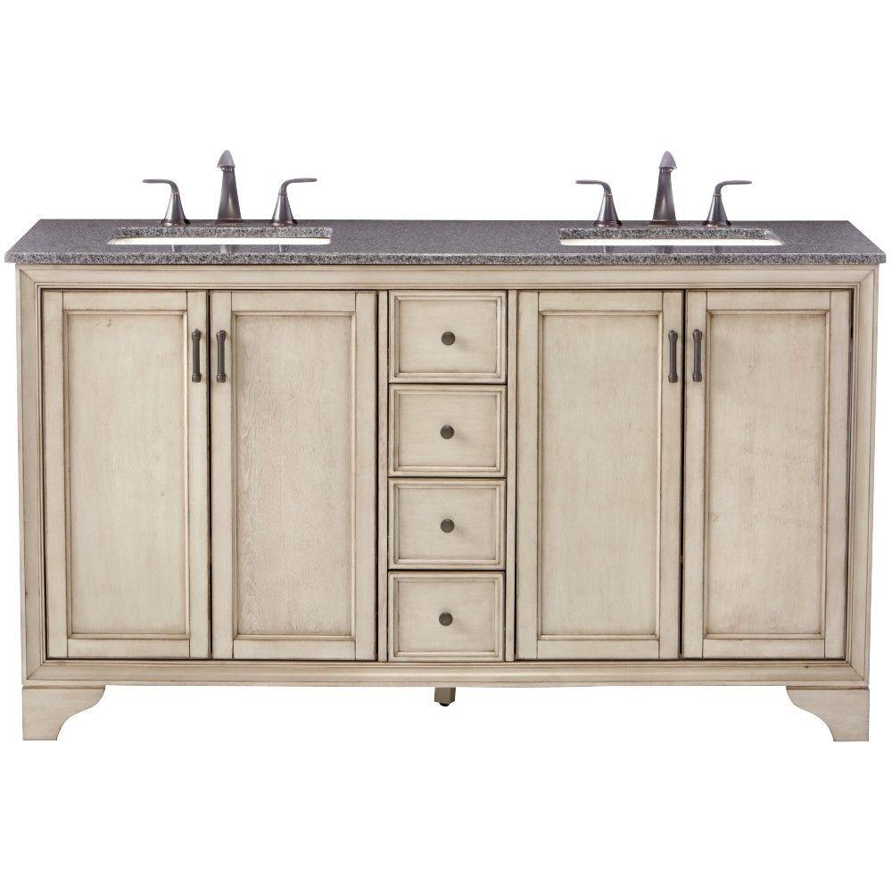 Home Decorators Collection Hamilton 61 in. W x 22 in. D Double Bath
