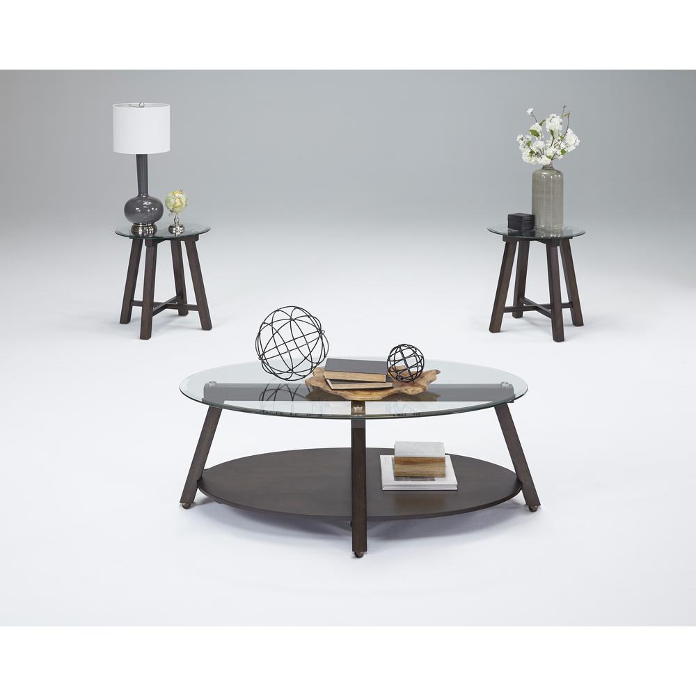Progressive Furniture Royden Dark Poplar Tail Table With Casters Progressive Furniture Royden Dark Poplar Tail Table With Casters And 2 End Tables 3