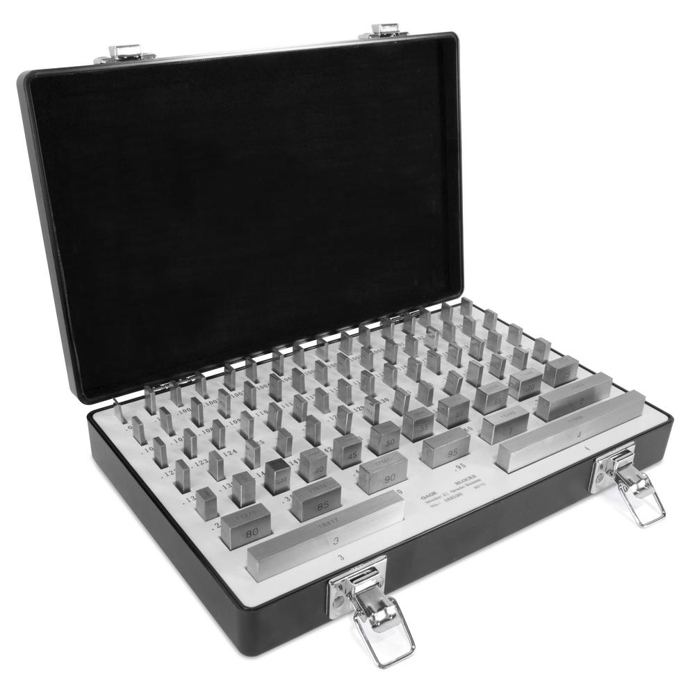 WEN Rectangular Steel Gauge Block Set with Case (81Piece)10481 The Home Depot