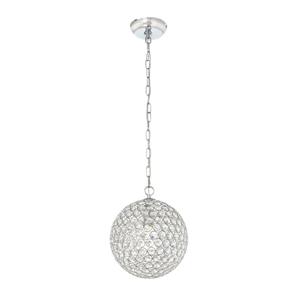 Home Decorators Collection 1Light Crystal Chrome Mini