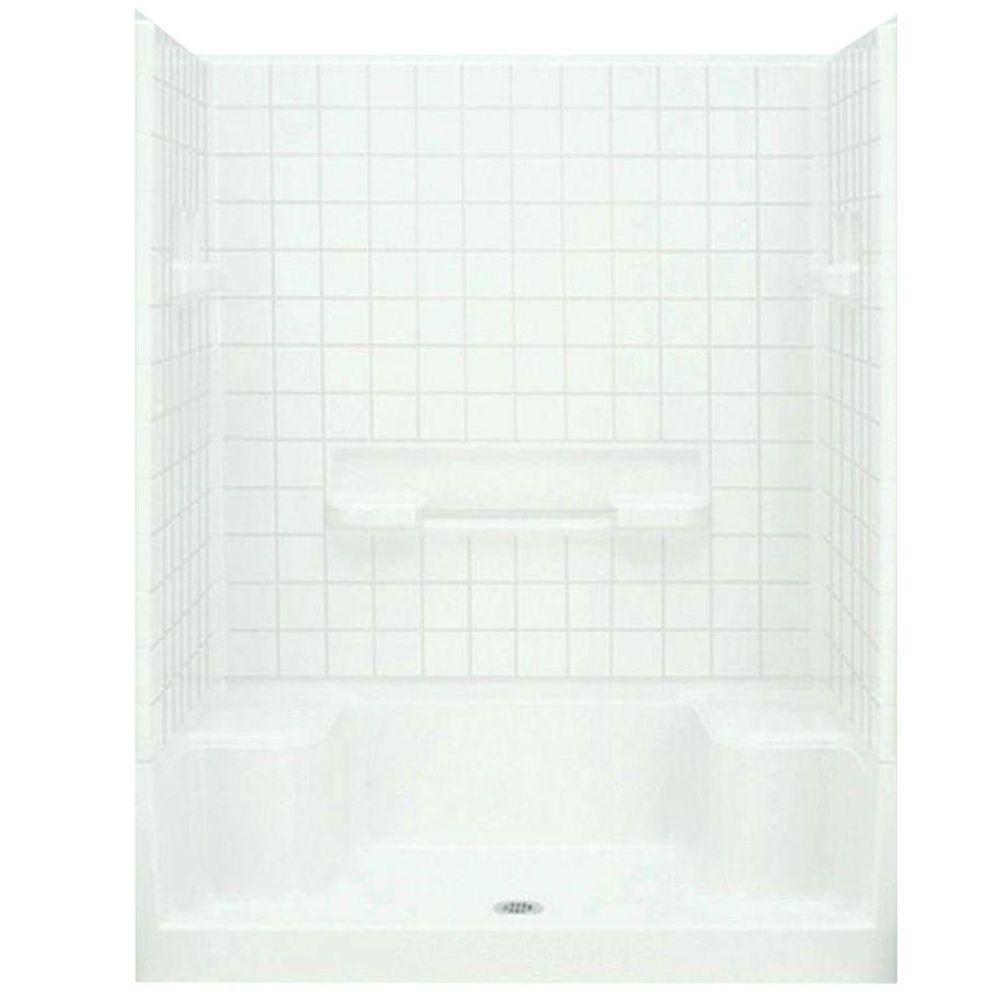 STERLING Advantage 34 in. x 60 in. x 76 in. Shower Kit in White