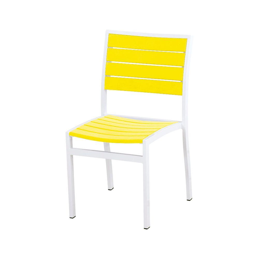 Yellow Weather Resistant Outdoor Dining Chairs Patio Chairs