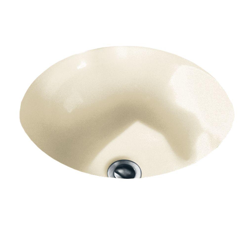 American Standard Orbit Undermount Bathroom Sink in Linen0630.000.222