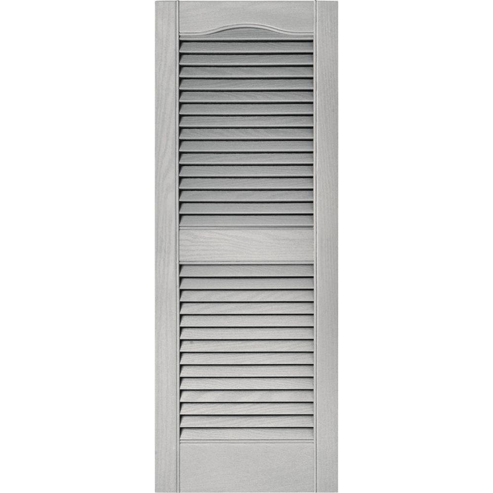 Builders Edge 15 In X 39 Louvered Vinyl Exterior Shutters Louvered Vinyl Exterior Shutters