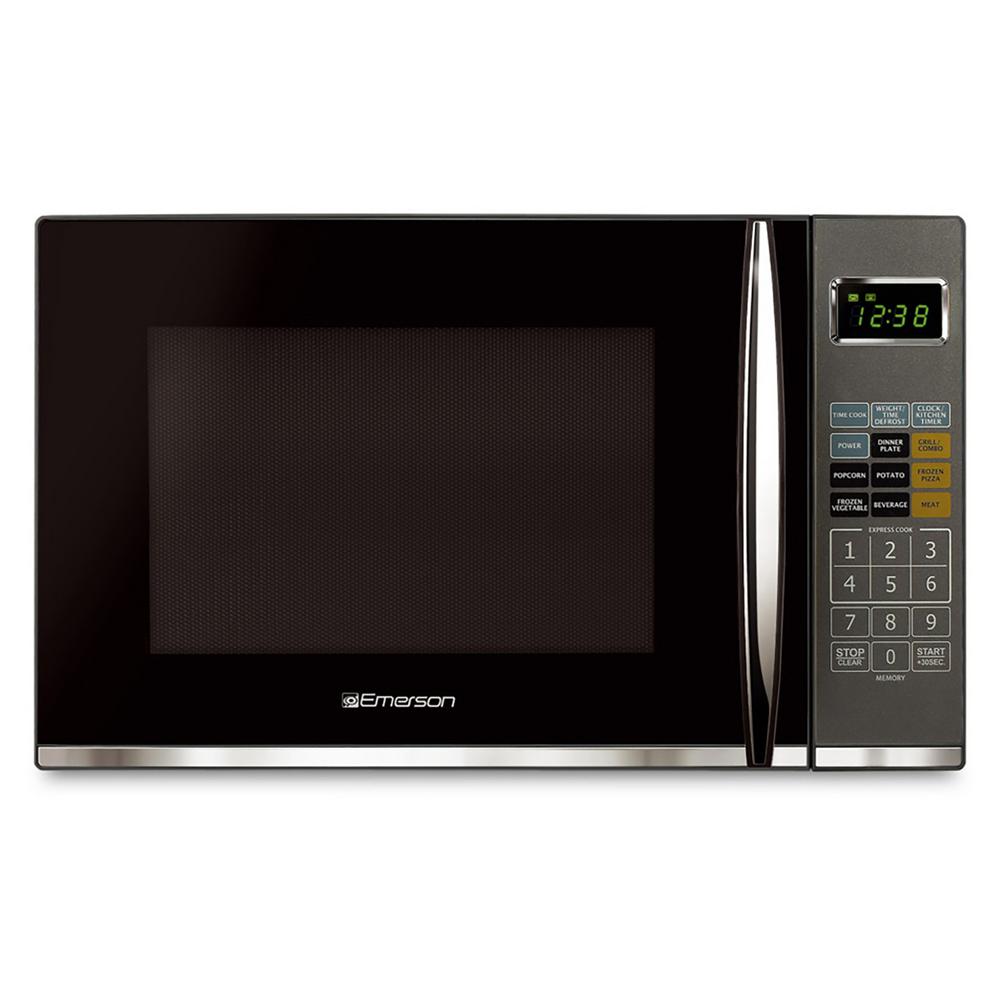 Emerson 1.2 cu. ft. 1100-Watt Countertop Microwave Oven with Grill in