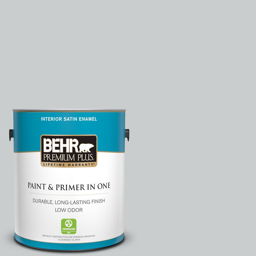 BEHR Premium Plus 1 gal. N5002 Loft Space Satin Enamel Low Odor