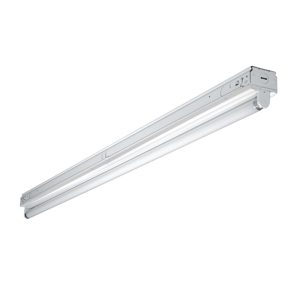 Metalux 4 Ft White Narrow Fluorescent Strip Light Fixture With 1 T8 White Narrow Fluorescent Strip Light Fixture With 1 T8 Socket