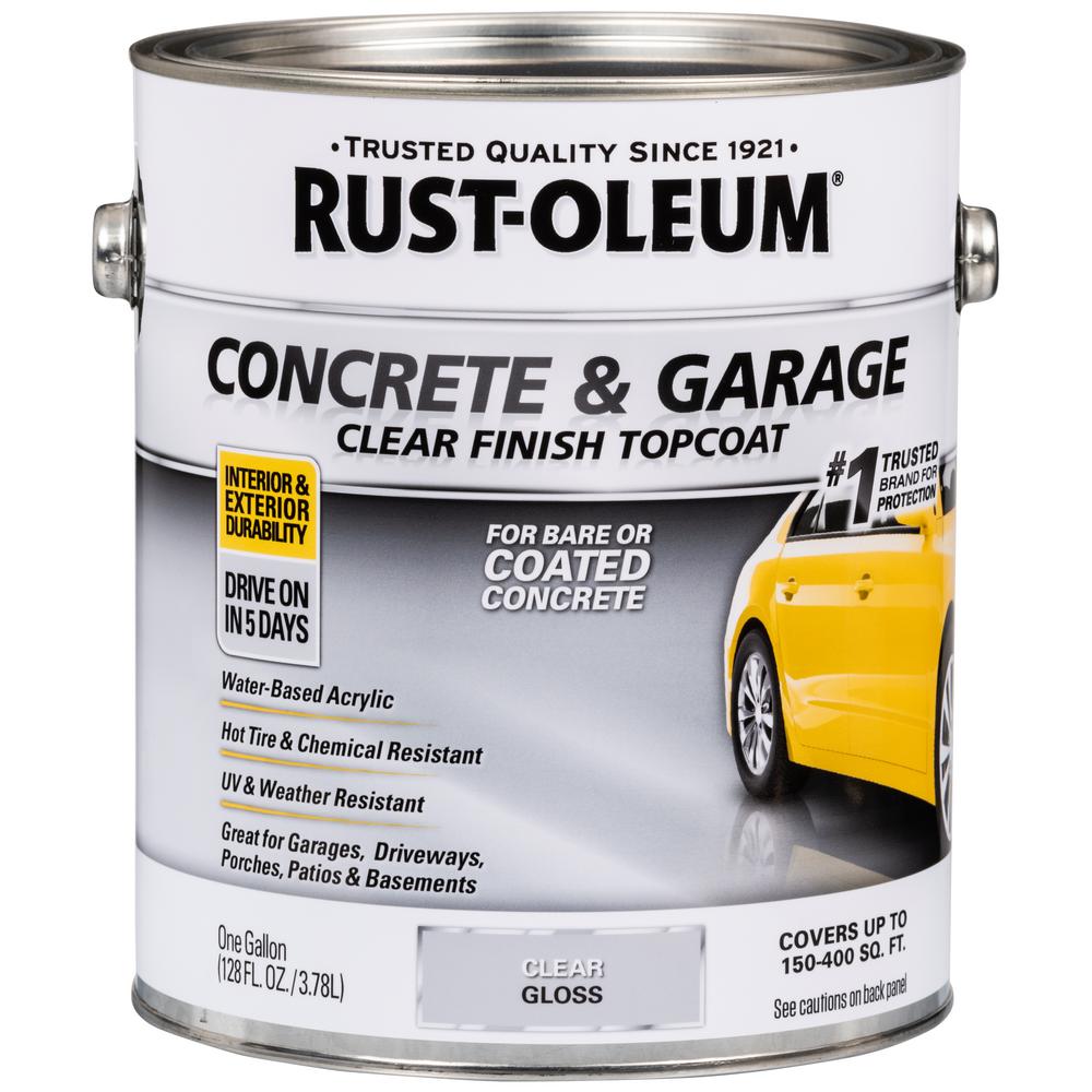 Rust Oleum 1 Gal Clear Concrete And Floor Topcoat 320202 The