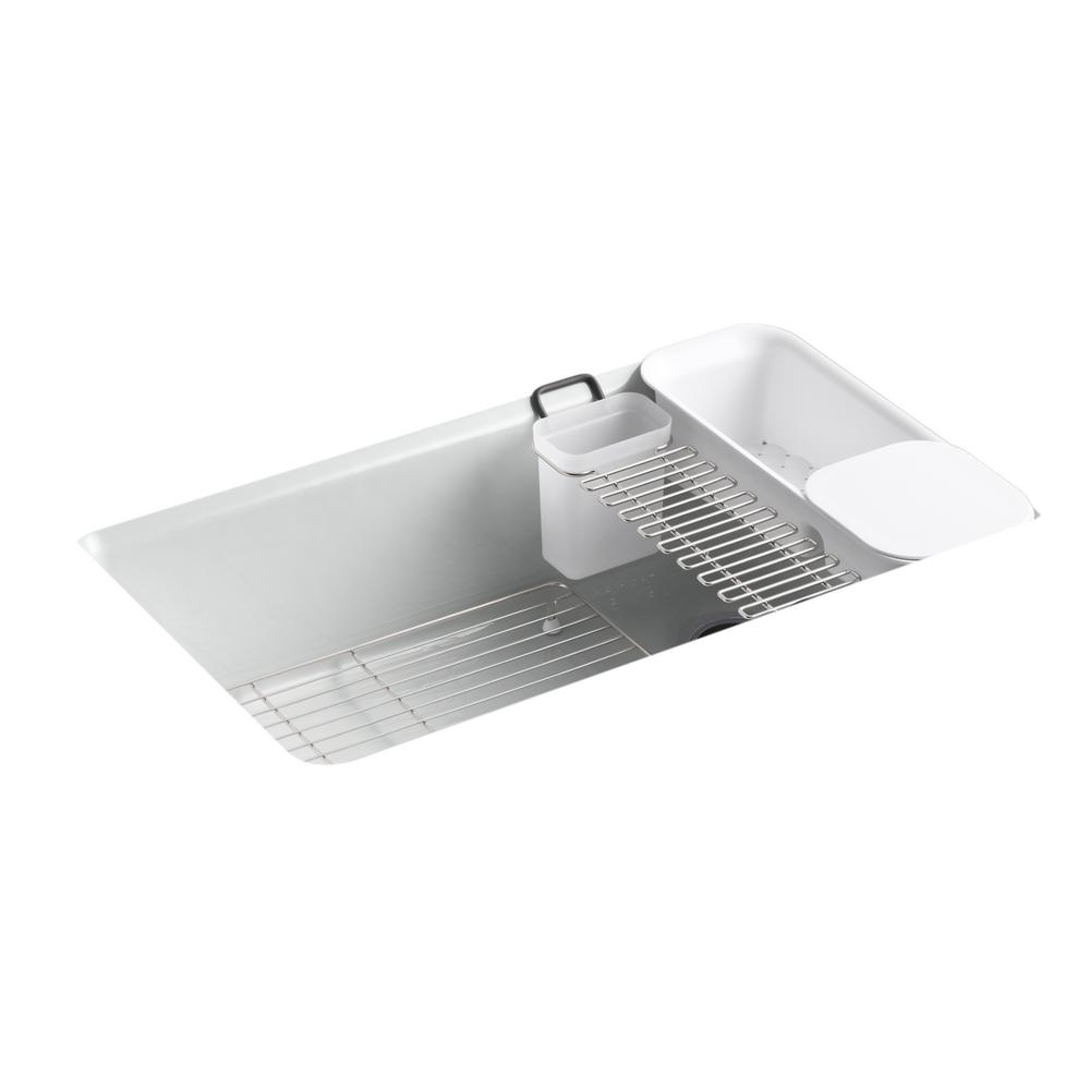 Kohler Riverby Undermount Cast Iron 33 In 5 Hole Single Bowl