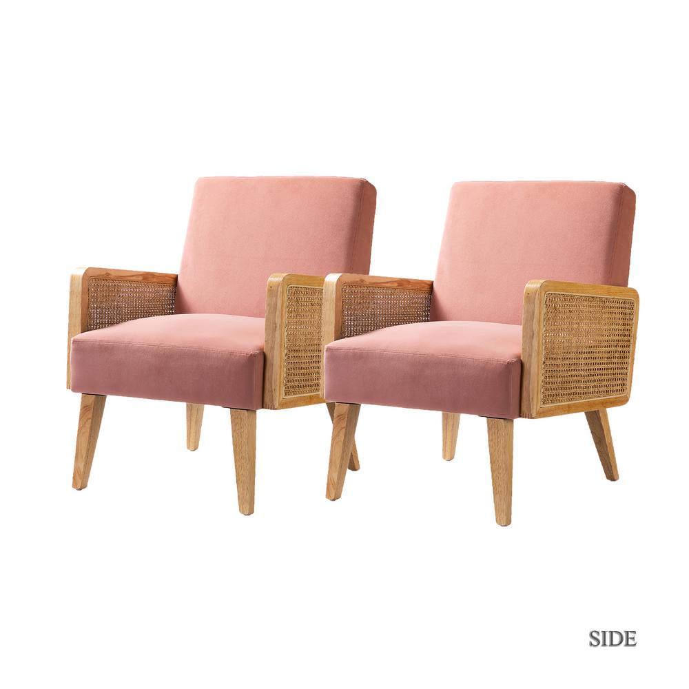 baby pink armchair