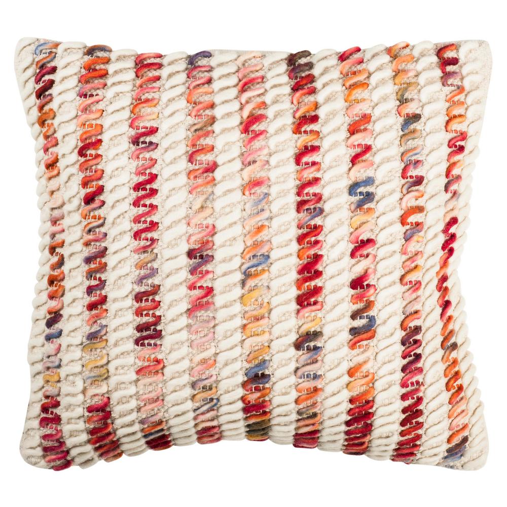 Safavieh Candy Cane Candy Red Striped Down Alternative 20 In X 20