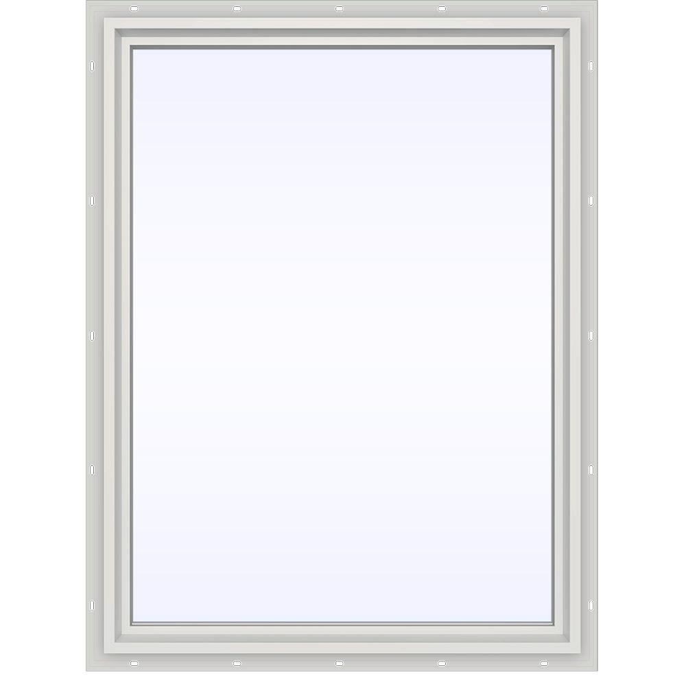 JELD-WEN 35.5 in. x 47.5 in. V-4500 Series Fixed Picture Vinyl Window ...