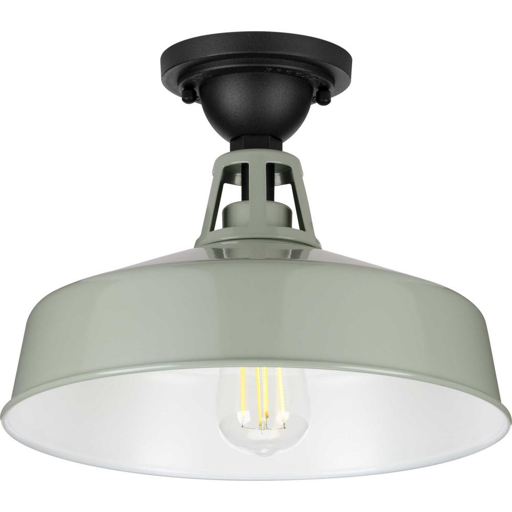 Progress Lighting P550070 Cedar Springs 13" Wide Outdoor Semi-Flush Ceiling Fixt