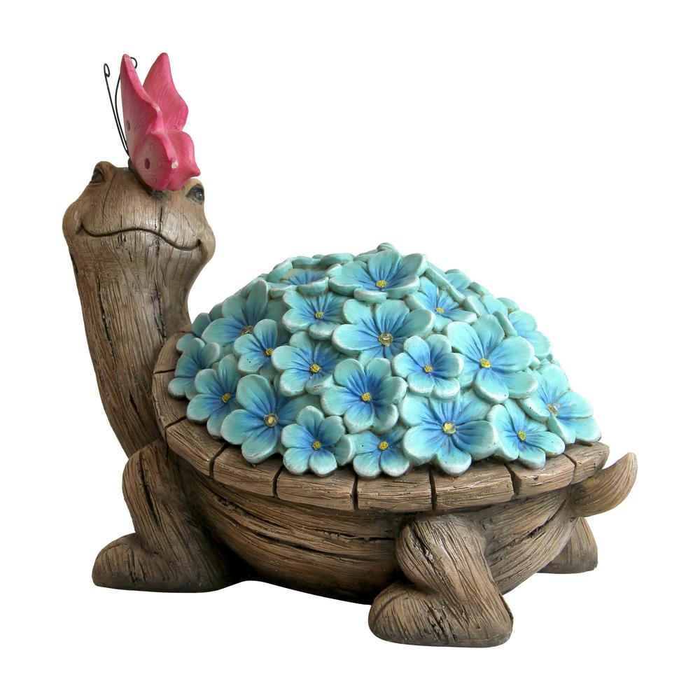 turtle solar statue