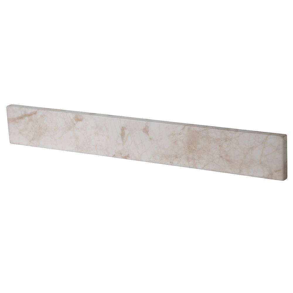 Msi 21 In Engineered Marble Sidesplash Champagne Dunes Champn Ss W Stone Effects Sidesplash In Dune