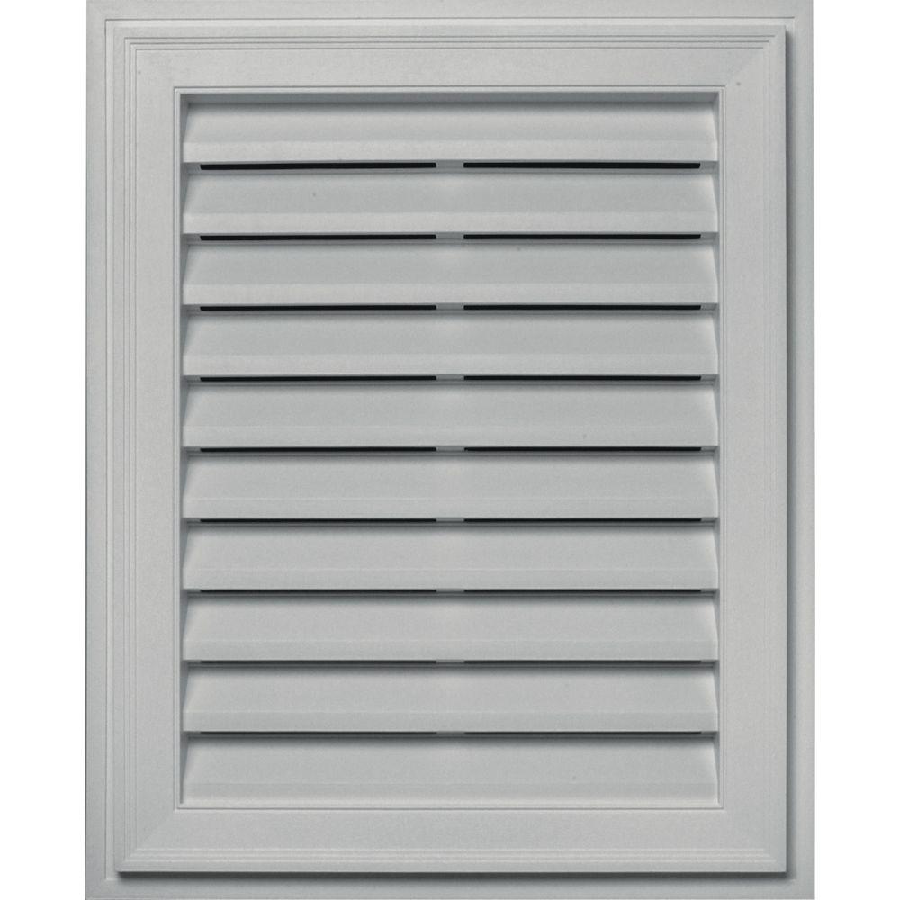 Builders Edge 20 in. x 30 in. Brickmould Gable Vent in 