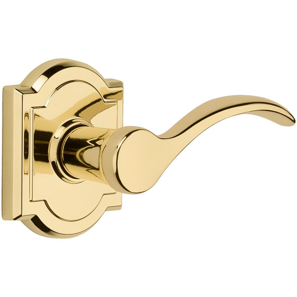 Baldwin Prestige Tobin Polished Brass Hall/Closet Door Lever352TBL ARB 3 CP 6AL RCS The Home