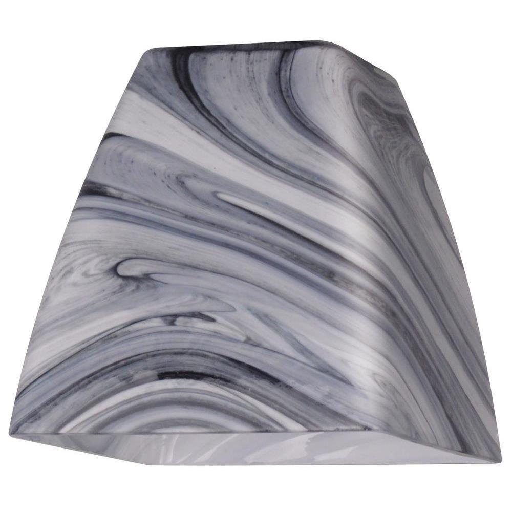 Dome Glass Lamp Shade Replacements Lighting Accessories Charcoal Swirl Cubic Dome Shade Wi