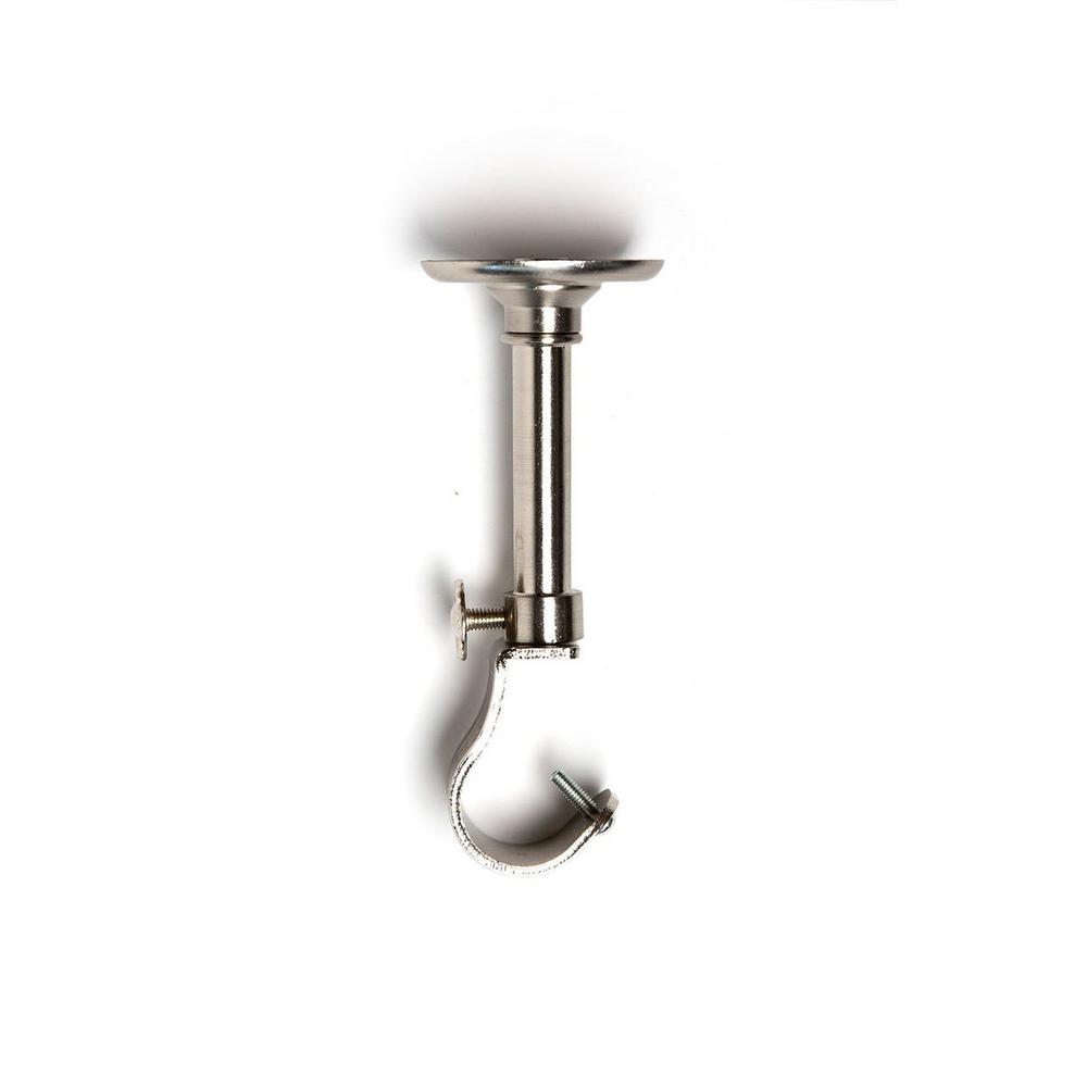 Wall-Mounted Metal Rod Brackets,Brown Sumnacon Set of 3 Double Curtain Drapery Rod Bracket Holders for 1 /& 5//8 Inch Rods