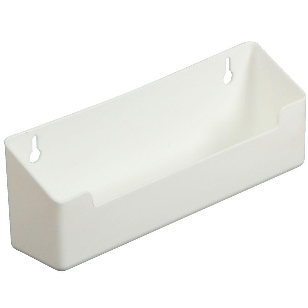 Knape & Vogt 3 in. x 8.63 in. x 2 in. Polymer White Sink Front Tray