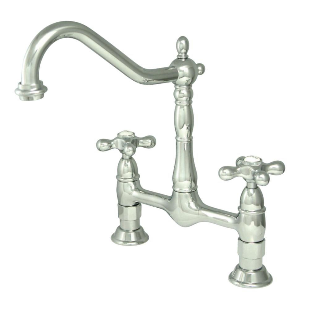 Bridge Faucets - Kitchen Faucets - The Home Depot