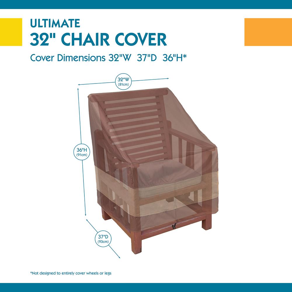 Duck Covers Ultimate 32 In W Patio Chair Cover Uch323736 The Home Depot