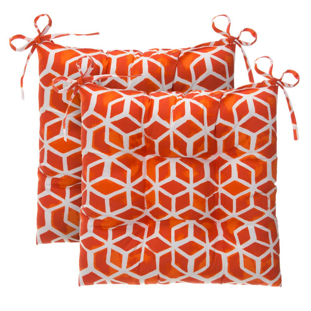 orange rectangle cushion