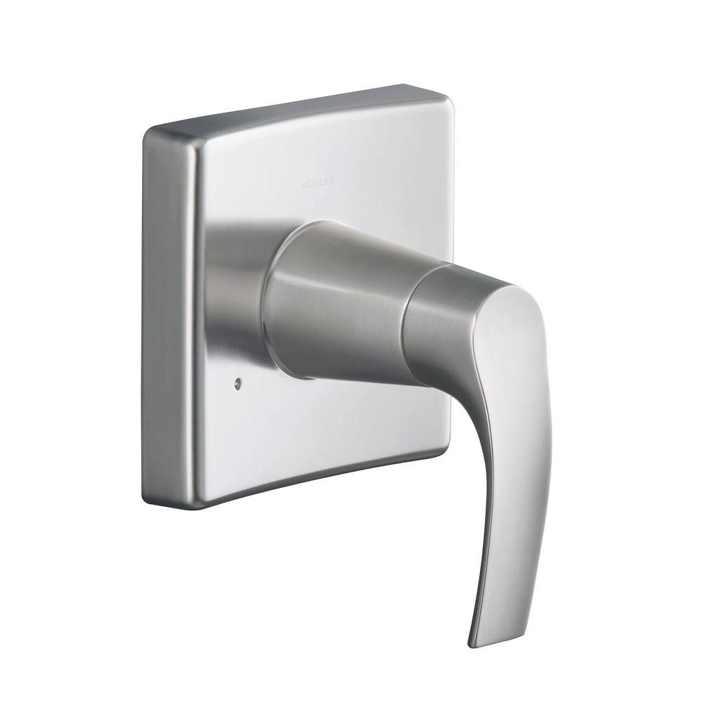 Kohler Symbol 1 Handle Transfer Valve Trim Kit In Vibrant Brushed Nickel Valve Not Included K 1558