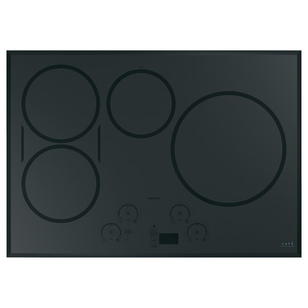 Cafe 36 In Induction Cooktop Stainless Steel With 5 Elements Induction Cooktop In Stainless Steel With 5 Elements Including Sync Burners