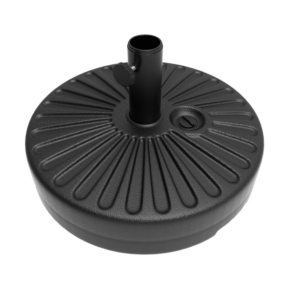 Pure Garden Weighted Plastic Patio Umbrella Base in Black-HW1500268 ...