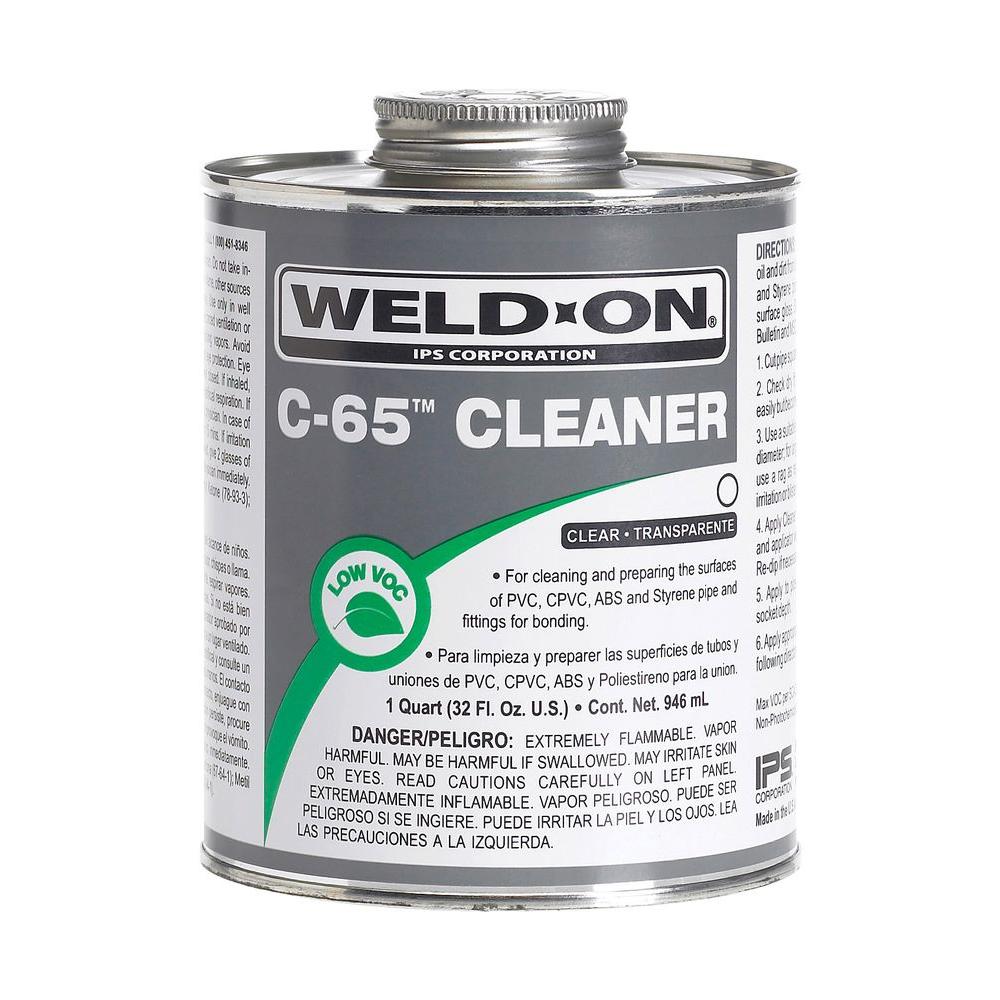 Weld-On 32 oz. PVC/ABS/CPVC C-65 Cleaner in Clear by Weld-On