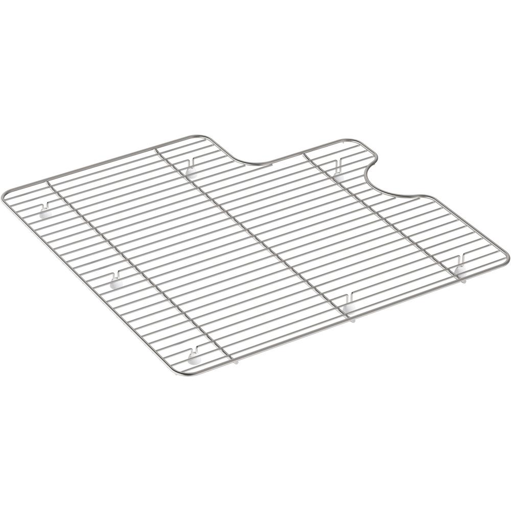 KOHLER Farmstead Left-Hand Sink Rack in Stainless Steel