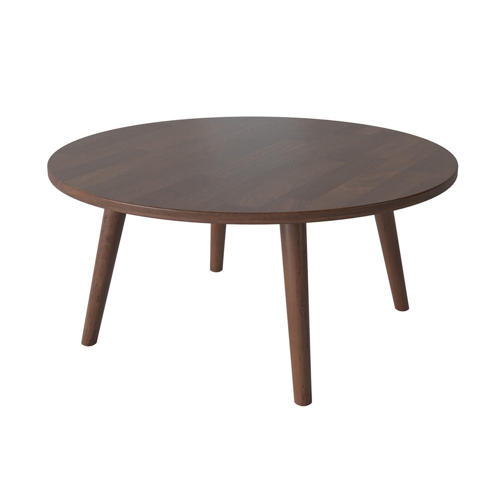 Handy Living Ballast Espresso Brown Round Wood Cocktail Table Handy Living Ballast Espresso Brown