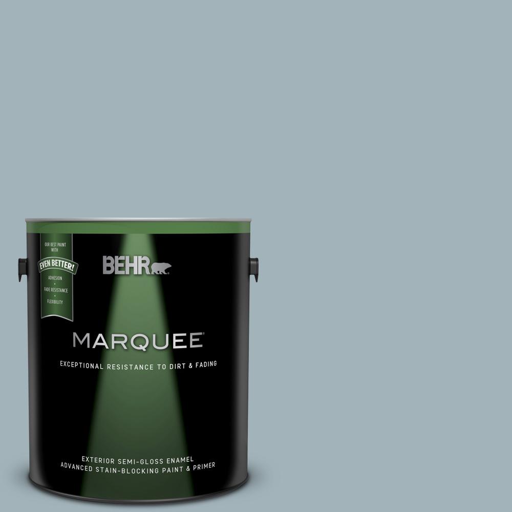Behr Marquee 1 Gal Ppf 27 Porch Ceiling Semi Gloss Enamel Exterior Paint And Primer In One